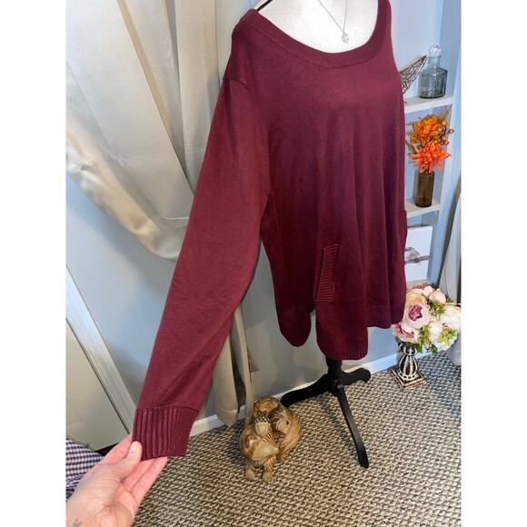 NWT Cyrus Red Mahoga size 3X Thin Women’s New Sweater MSRP $99.00 Long Sleeve - Picture 3 of 12